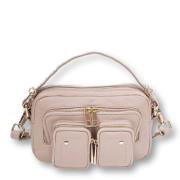 Zwarte en Gouden Crossbody Tas Núnoo , Beige , Dames