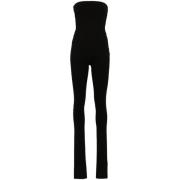 Zwarte Strapless Skinny Cut Broek The Attico , Black , Dames