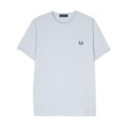 Celeste Ringer T-Shirt Fred Perry , Blue , Heren