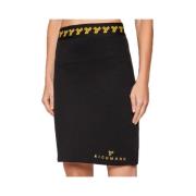 Korte Denim Rok John Richmond , Black , Dames