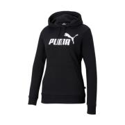 Zwarte Sweatshirt met rits Puma , Black , Dames