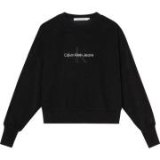 Sweatshirt met ronde hals Calvin Klein Jeans , Black , Dames