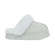 Gezellige Slipper Disquette Stijl UGG , White , Dames