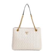 Handtas Mode Stijl Elegant Trendy Guess , White , Dames