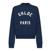 Stijlvolle Sweaters Collectie Chloé , Blue , Dames