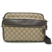 Pre-owned Leather gucci-bags Gucci Vintage , Beige , Dames