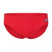 Stretch Jersey Swim Briefs Ss24 MC2 Saint Barth , Red , Heren