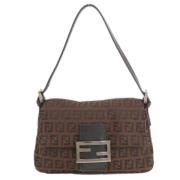 Pre-owned Canvas fendi-bags Fendi Vintage , Brown , Dames