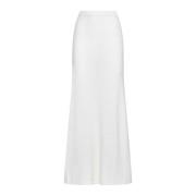 Witte Boucle Gebreide Rok TotêMe , White , Dames