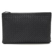 Pre-owned Leather pouches Bottega Veneta Vintage , Black , Dames