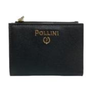 Portemonnee met Klep Pollini , Black , Dames