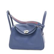 Pre-owned Leather handbags Hermès Vintage , Blue , Dames