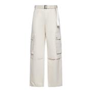 Beige Cargo Broek Jacquemus , Beige , Heren