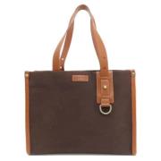 Pre-owned Canvas handbags Burberry Vintage , Brown , Dames