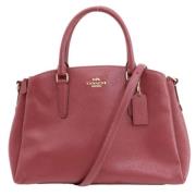 Pre-owned Leather handbags Coach Pre-owned , Red , Dames