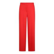 Jersey Wide Leg Broek P.a.r.o.s.h. , Red , Dames