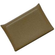 Pre-owned Leather wallets Hermès Vintage , Beige , Dames