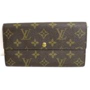 Pre-owned Canvas wallets Louis Vuitton Vintage , Brown , Dames