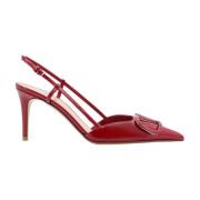 Patentleren Slingback met VLogo Signature Valentino Garavani , Red , D...