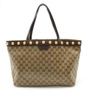 Pre-owned Canvas totes Gucci Vintage , Beige , Dames