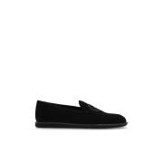 Suède schoenen type loafers Giorgio Armani , Black , Heren