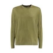 Crew Neck Sweater Guess , Green , Heren