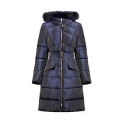 Lange Puffer Jas Guess , Blue , Dames