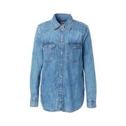 Lange Mouwen Shirt Guess , Blue , Dames