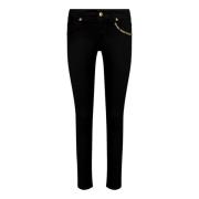 Slim Fit Denim Jeans Versace Jeans Couture , Black , Dames