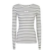 Witte Sweater Collectie Calvin Klein Jeans , White , Dames