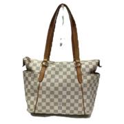 Pre-owned Fabric louis-vuitton-bags Louis Vuitton Vintage , Beige , Da...