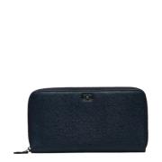 Pre-owned Leather wallets Salvatore Ferragamo Pre-owned , Blue , Dames