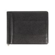 Pre-owned Leather wallets Prada Vintage , Black , Heren