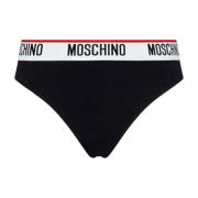 Stijlvolle Slip Jurk voor Vrouwen Moschino , Black , Dames