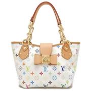 Pre-owned Fabric louis-vuitton-bags Louis Vuitton Vintage , White , Da...