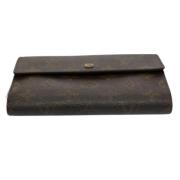 Pre-owned Canvas wallets Louis Vuitton Vintage , Brown , Dames