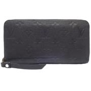 Pre-owned Canvas wallets Louis Vuitton Vintage , Black , Dames