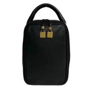 Pre-owned Leather handbags Loewe Pre-owned , Black , Dames