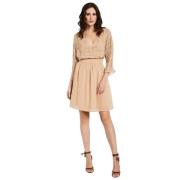 Korte Jurk Gaudi , Beige , Dames