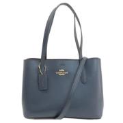 Pre-owned Leather handbags Coach Pre-owned , Blue , Dames