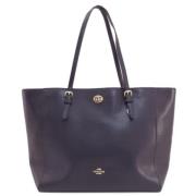 Pre-owned Leather totes Coach Pre-owned , Black , Dames