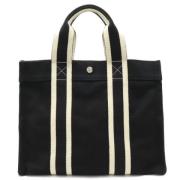 Pre-owned Canvas handbags Hermès Vintage , Black , Dames