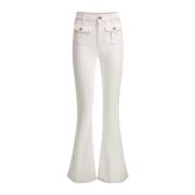 Trendy Wide Leg Trousers Guess , White , Dames