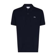 Navy Blauw Logo Polo Shirt Lacoste , Blue , Heren