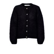 Zwarte Mohair Cardigan Jetraiw Stijl InWear , Black , Dames