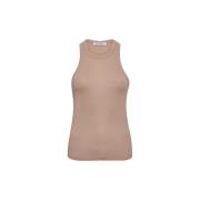 Glitter Tank Top Co'Couture , Beige , Dames