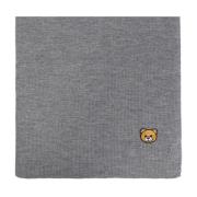 Sjaal met logo Moschino , Gray , Unisex