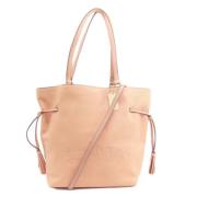 Pre-owned Leather totes Coach Pre-owned , Pink , Dames