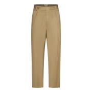 Beige Katoenen Twill Broek Straight-Cut Ralph Lauren , Beige , Heren