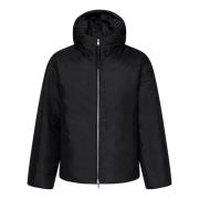 Zwarte Hooded Donsjas Aw24 Jil Sander , Black , Heren